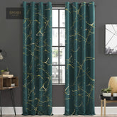 Premium Velvet Sprinkle Curtains - Teal